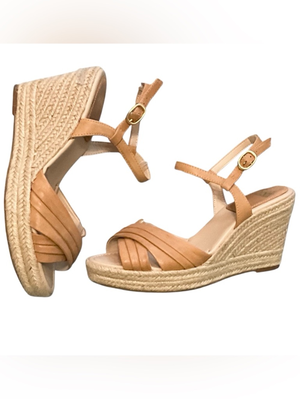 SOFFT Leather Espadrille Ankle Strap Sandals